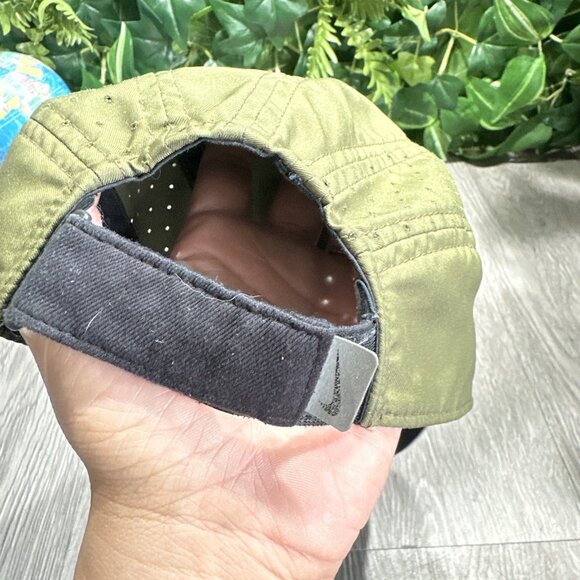 Vintage Nike Y2K Tailwind Olive Green Running 5 Panel Cap Hat Fit Dry RARE main image 5